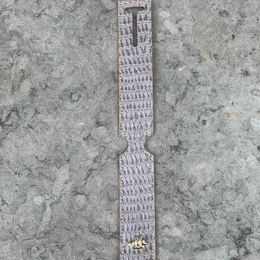 BRAHMIN Leather Luggage Tag